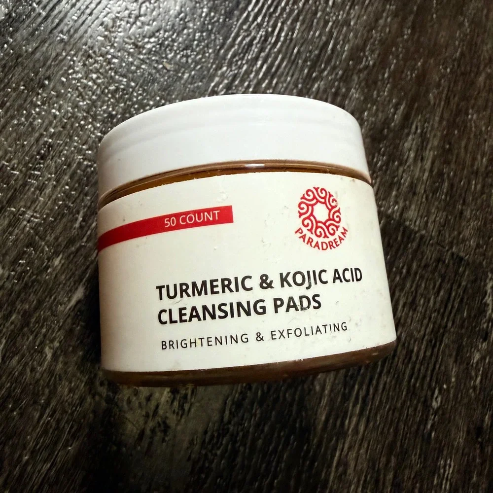 Paradream Turmeric & Kojic Acid Cleansing Pads Unisex 50ct Brightening Skin Care